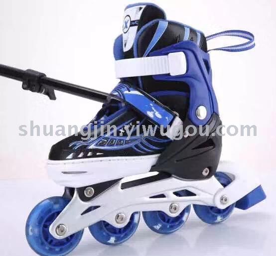 PU full flash skates with adjustable in-line roller skates for students and children PU full flash skates with adjustable in-line roller skates for students and children