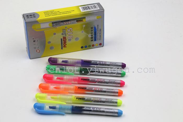Factory direct supply direct-liquid highlighter with single head 815 Factory direct supply direct-liquid highlighter with single head 815