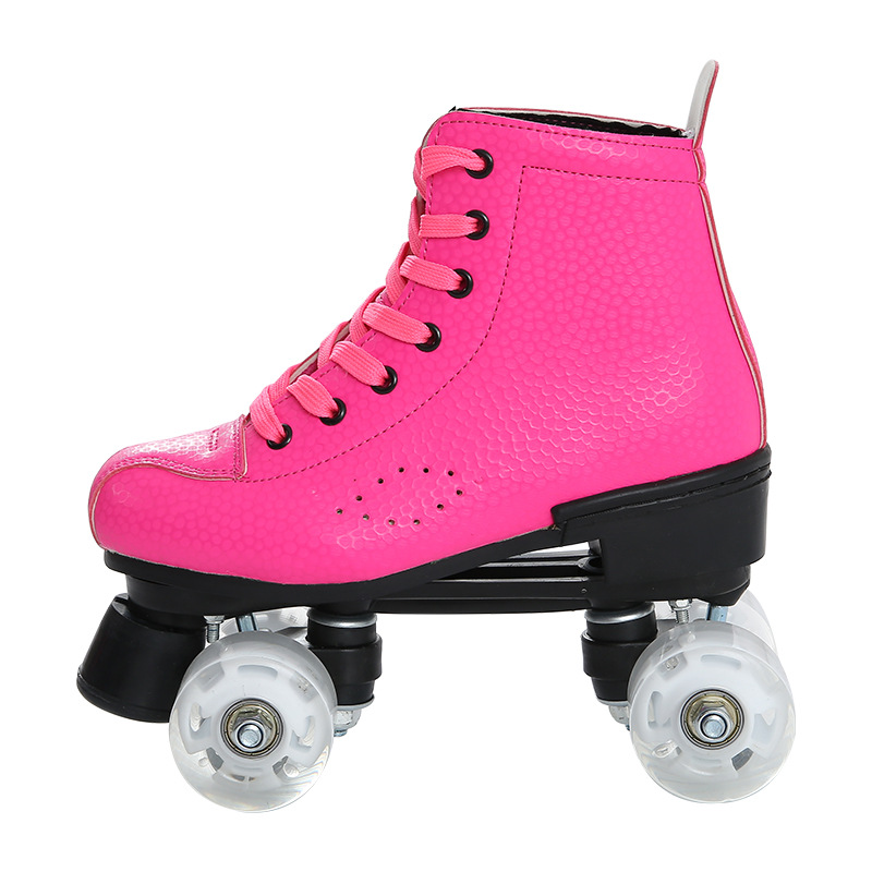 Manufacturers Supply Double Row Skates Adult Roller Skates Multi-Color Cool the Skating Shoes Double Row the Skating Shoes