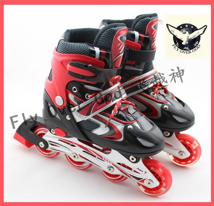 Fly god manufacturers direct children &#039;s roller skates roller skates set adjustable single row
