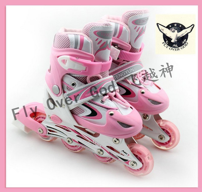 Fly god manufacturers direct children 's roller skates roller skates set adjustable single row Fly god manufacturers direct children 's roller skates roller skates set adjustable single row