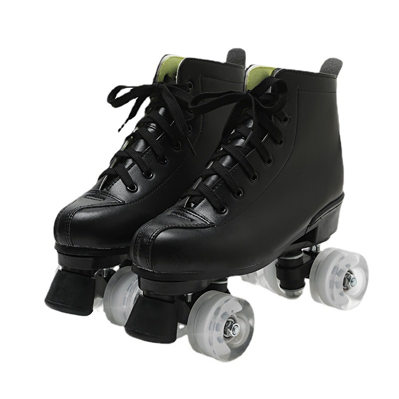 Foreign Trade Amazon Skates Adult 2021 New Double Row Four-Wheel Full Set Color Flash Roller Skating the Skating Shoes