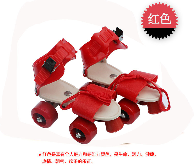 Factory Wholesale Four-Wheel the Skating Shoes Roller Skates Children Children Roller Skates Double Row Skates Authentic