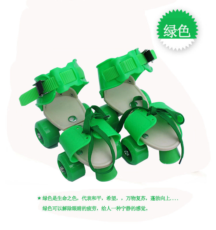 Factory Wholesale Four-Wheel the Skating Shoes Roller Skates Children Children Roller Skates Double Row Skates Authentic