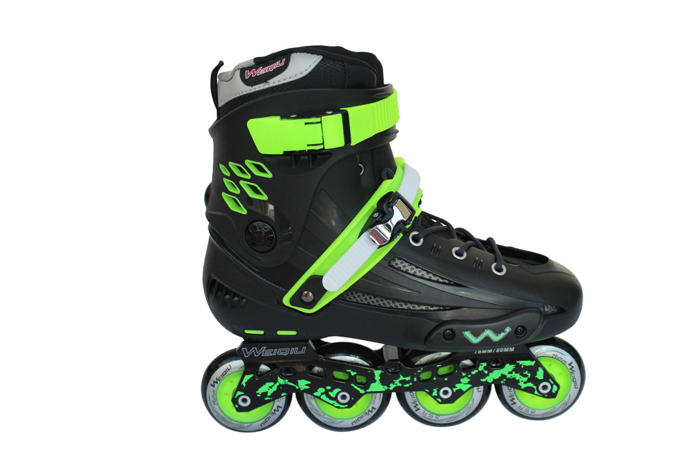 [professional quality] supply new fashion adult fancy roller skates high-grade single row wheel flat shoes wholesale