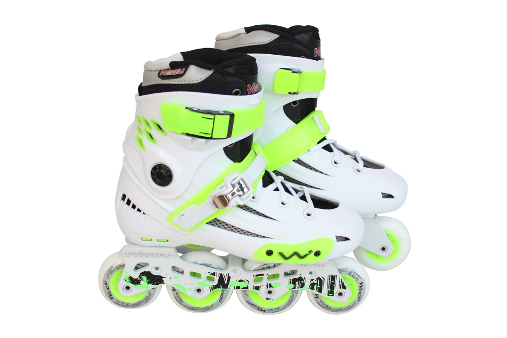 [professional quality] supply new fashion adult fancy roller skates high-grade single row wheel flat shoes wholesale