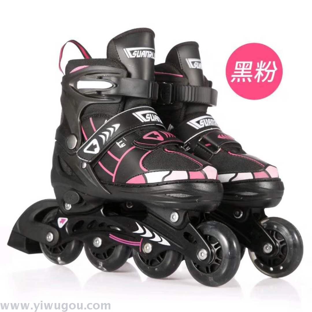 2018 new flash roller skates children's roller skates high impact pu wear wheel.
