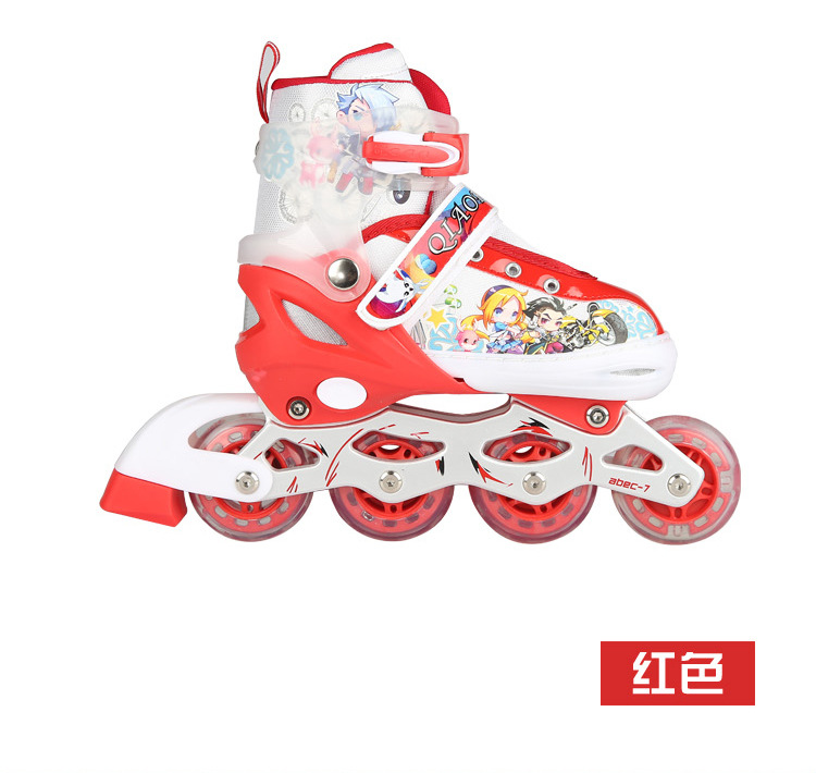Qiao Feng Children's New Flash Inline Skating Shoes Cute Men and Women the Skating Shoes Adult Roller Skates Factory Wholesale Qiao Feng Children's New Flash Inline Skating Shoes Cute Men and Women the Skating Shoes Adult Roller Skates Factory Wholesale