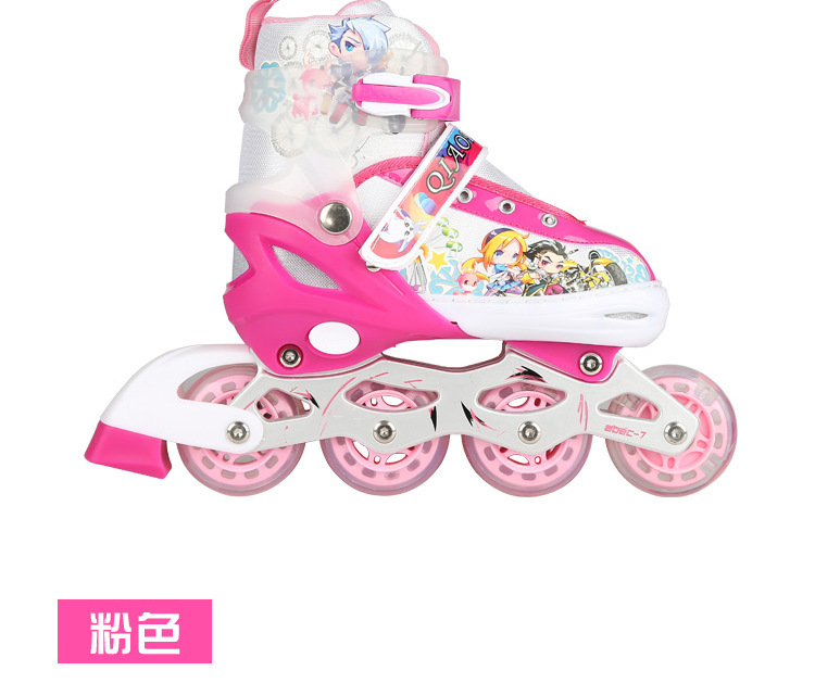 Qiao Feng Children's New Flash Inline Skating Shoes Cute Men and Women the Skating Shoes Adult Roller Skates Factory Wholesale Qiao Feng Children's New Flash Inline Skating Shoes Cute Men and Women the Skating Shoes Adult Roller Skates Factory Wholesale