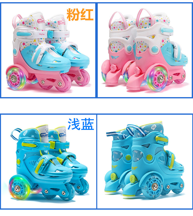 Factory Supply and Marketing One Piece Dropshipping Children the Skating Shoes Full Flash Set Skates Beginner Pulley Roller Skates Factory Supply and Marketing One Piece Dropshipping Children the Skating Shoes Full Flash Set Skates Beginner Pulley Roller Skates
