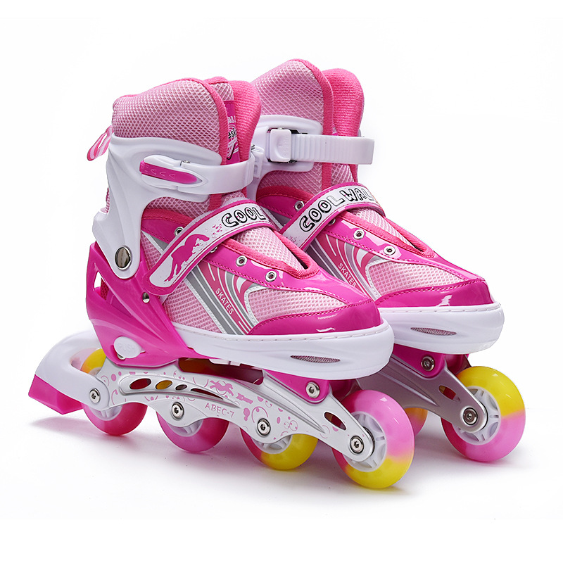 Wholesale Single Row Roller Skating Wheel Skating Rink Flashing Wheel Flash Tire Roller Skating Roller Skates Luminous Wheels