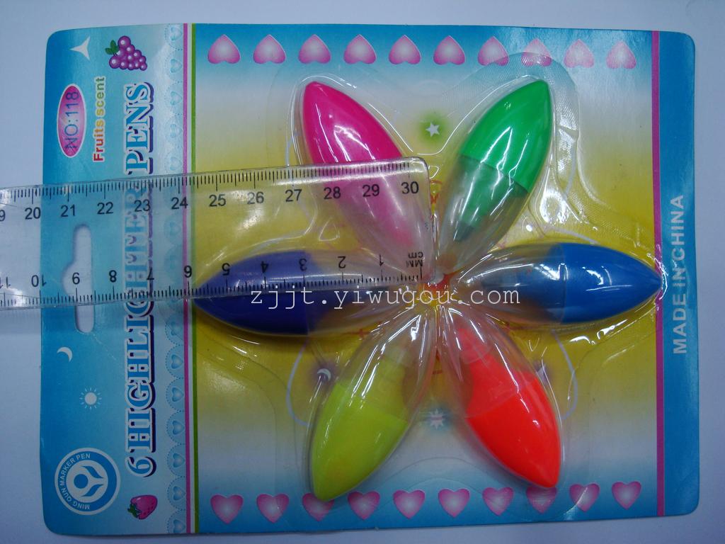 New Korean colored highlighter pen, gel pen ballpoint