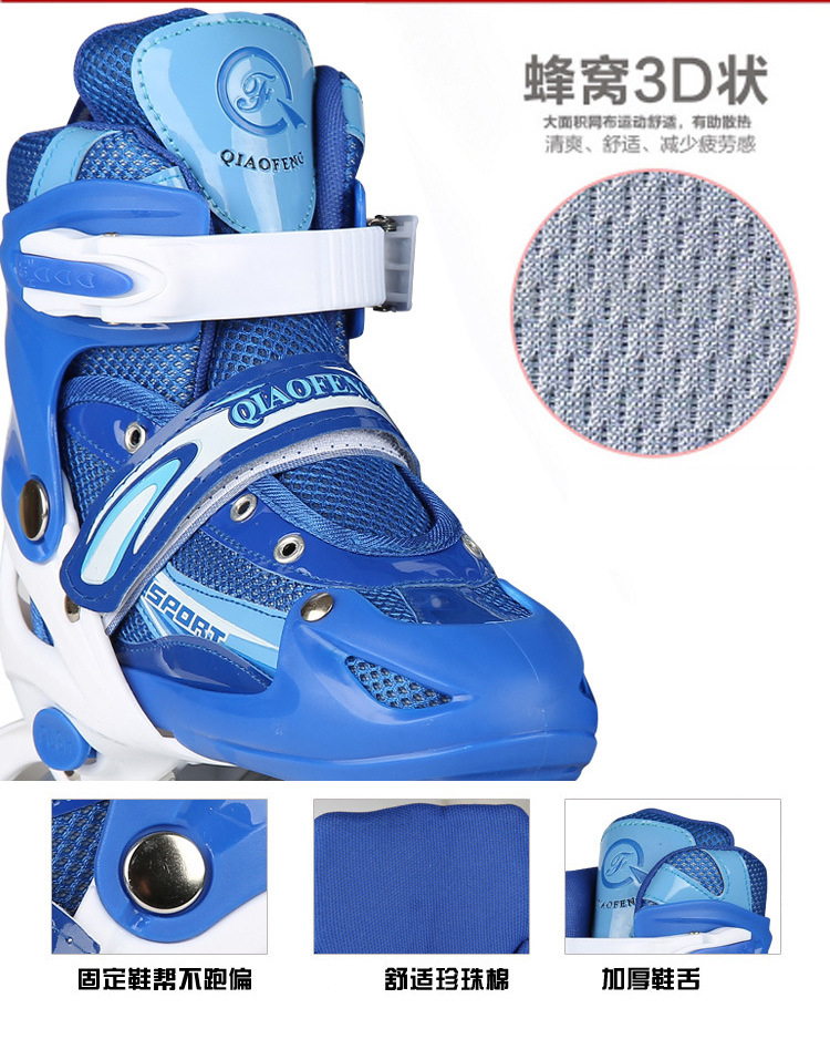 New Full Flash Children's Skates Men's and Women's Adult Roller Skates Super Slippery Straight-Row Roller Skate Factory Direct Sales Wholesale New Full Flash Children's Skates Men's and Women's Adult Roller Skates Super Slippery Straight-Row Roller Skate Factory Direct Sales Wholesale