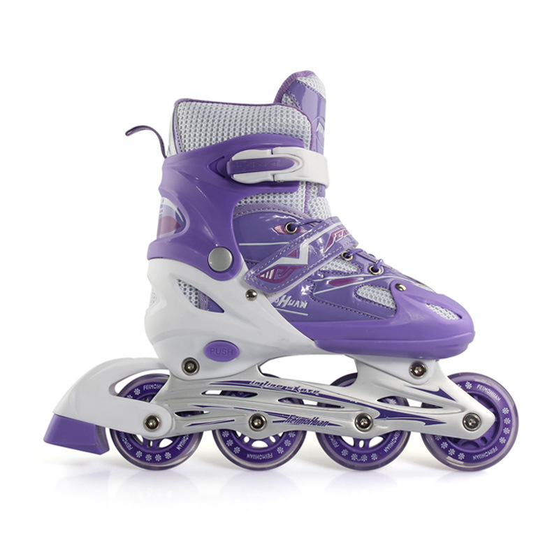 Factory Flying Magic Children&#039;s The Skating Shoes Inline Skating Shoes Full Flash Adjustable Aluminum Alloy Roller Skates