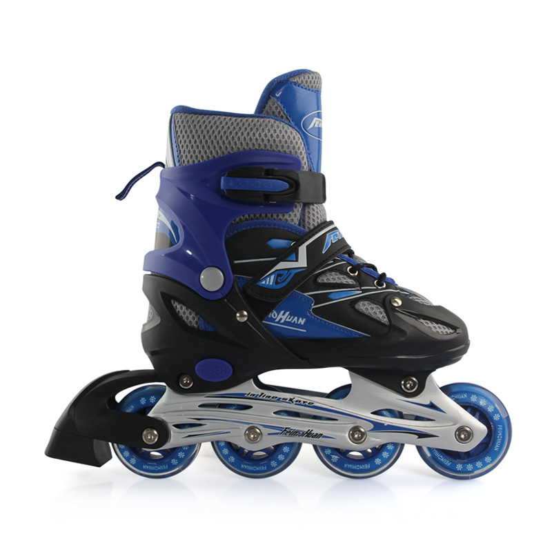Factory Flying Magic Children&#039;s The Skating Shoes Inline Skating Shoes Full Flash Adjustable Aluminum Alloy Roller Skates