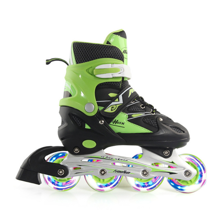 Factory Flying Magic Children's The Skating Shoes Inline Skating Shoes Full Flash Adjustable Aluminum Alloy Roller Skates Factory Flying Magic Children's The Skating Shoes Inline Skating Shoes Full Flash Adjustable Aluminum Alloy Roller Skates