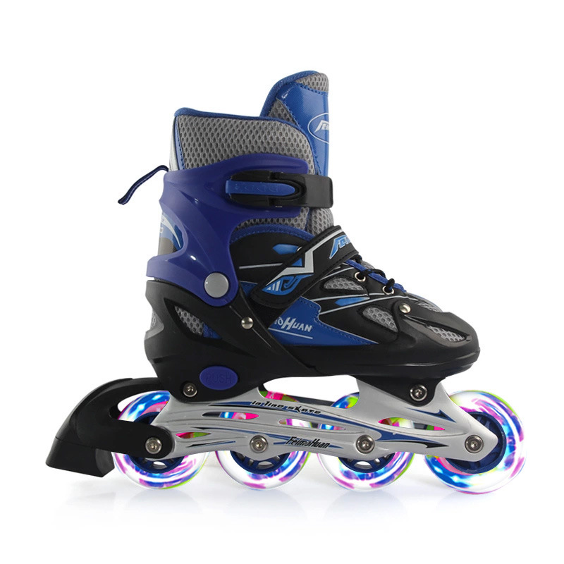 Factory Flying Magic Children's The Skating Shoes Inline Skating Shoes Full Flash Adjustable Aluminum Alloy Roller Skates Factory Flying Magic Children's The Skating Shoes Inline Skating Shoes Full Flash Adjustable Aluminum Alloy Roller Skates