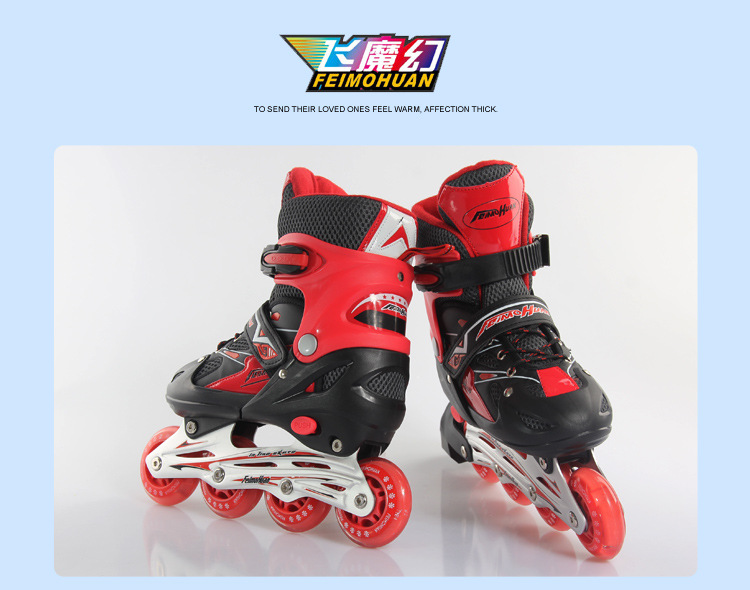 Factory Flying Magic Children's The Skating Shoes Inline Skating Shoes Full Flash Adjustable Aluminum Alloy Roller Skates Factory Flying Magic Children's The Skating Shoes Inline Skating Shoes Full Flash Adjustable Aluminum Alloy Roller Skates