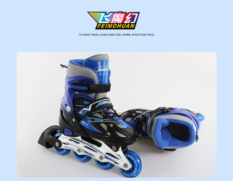 Factory Flying Magic Children's The Skating Shoes Inline Skating Shoes Full Flash Adjustable Aluminum Alloy Roller Skates Factory Flying Magic Children's The Skating Shoes Inline Skating Shoes Full Flash Adjustable Aluminum Alloy Roller Skates