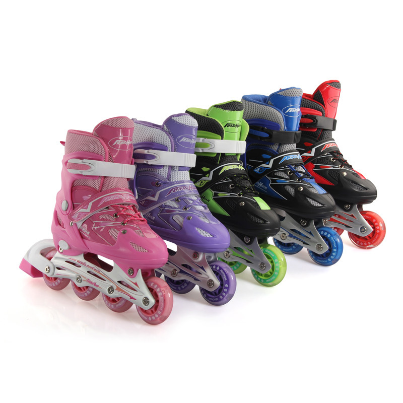Factory Flying Magic Children's The Skating Shoes Inline Skating Shoes Full Flash Adjustable Aluminum Alloy Roller Skates Factory Flying Magic Children's The Skating Shoes Inline Skating Shoes Full Flash Adjustable Aluminum Alloy Roller Skates