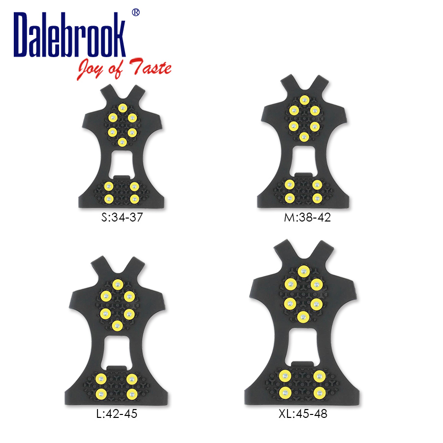 Dalebrook rock climbing outdoor equipment, non-skid climbing crampons, skates silicone non-skid shoe nail cover