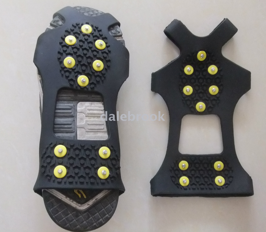 Dalebrook rock climbing outdoor equipment, non-skid climbing crampons, skates silicone non-skid shoe nail cover