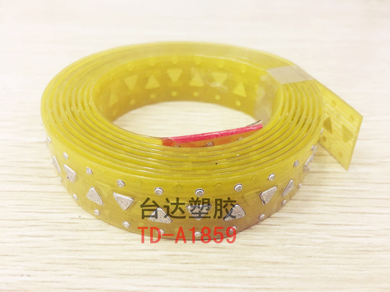 Manufacturers supply PVC plastic shoe material, skates vamp rubber strip, flat strip, color strip