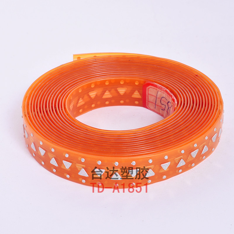 Manufacturers supply PVC plastic shoe material, skates vamp rubber strip, flat strip, color strip