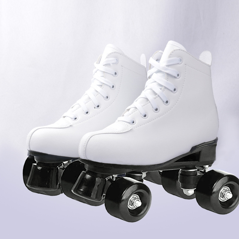 Adult Double Row the Skating Shoes Children Four Skates Adult Men and Women Roller Skates Flash Heelys Support Cheng E Sports
