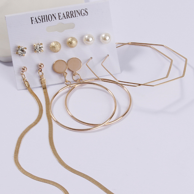 CrossBorder Accessories Popular Earrings Geometric Metal Acrylic Sheet Tassel Earings Set Ornament Whole CrossBorder Accessories Popular Earrings Geometric Metal Acrylic Sheet Tassel Earings Set Ornament Whole
