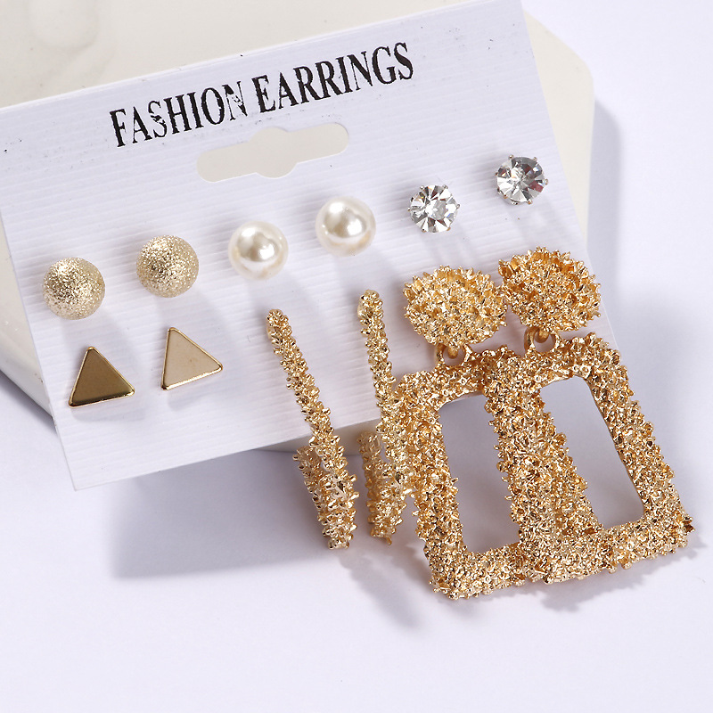 CrossBorder Accessories Popular Earrings Geometric Metal Acrylic Sheet Tassel Earings Set Ornament Whole CrossBorder Accessories Popular Earrings Geometric Metal Acrylic Sheet Tassel Earings Set Ornament Whole