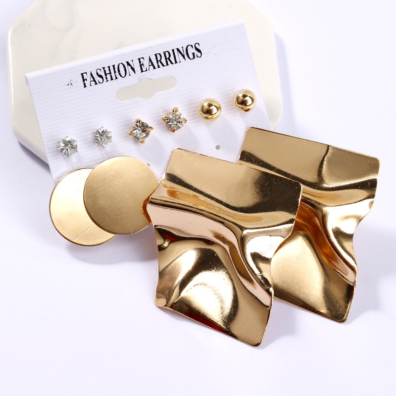 CrossBorder Accessories Popular Earrings Geometric Metal Acrylic Sheet Tassel Earings Set Ornament Whole CrossBorder Accessories Popular Earrings Geometric Metal Acrylic Sheet Tassel Earings Set Ornament Whole