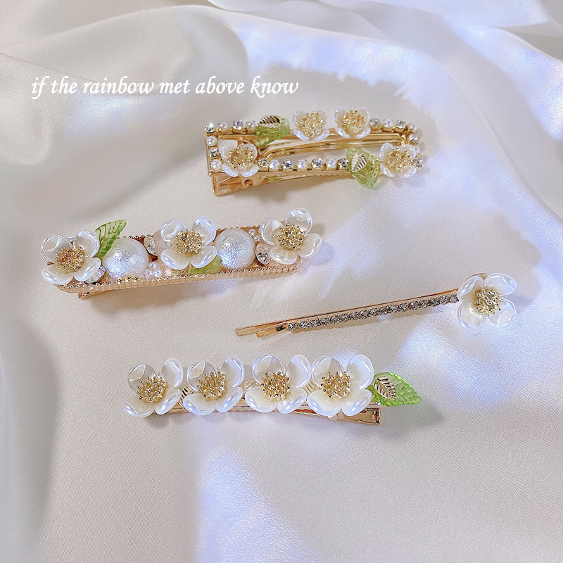 Korean Personal Influencer All-Match Barrettes Simple Acrylic Large Flower Updo Hair Back Head Hair Accessories for Women