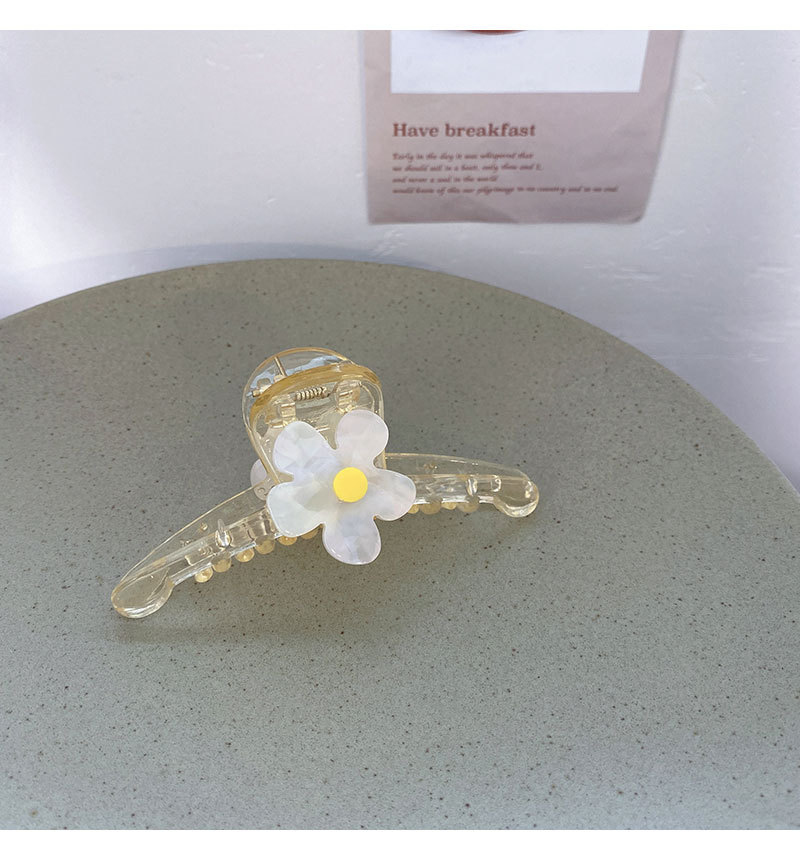 Korean Personal Influencer All-Match Barrettes Simple Acrylic Large Flower Updo Hair Back Head Hair Accessories for Women