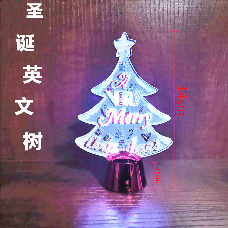 Factory Wholesale Light-Emitting Christmas Tree Christmas Decoration Supplies Creative Acrylic Christmas Home Gift Ornaments Factory Wholesale Light-Emitting Christmas Tree Christmas Decoration Supplies Creative Acrylic Christmas Home Gift Ornaments