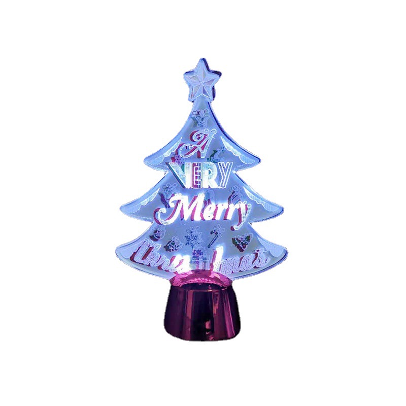 Factory Wholesale Light-Emitting Christmas Tree Christmas Decoration Supplies Creative Acrylic Christmas Home Gift Ornaments