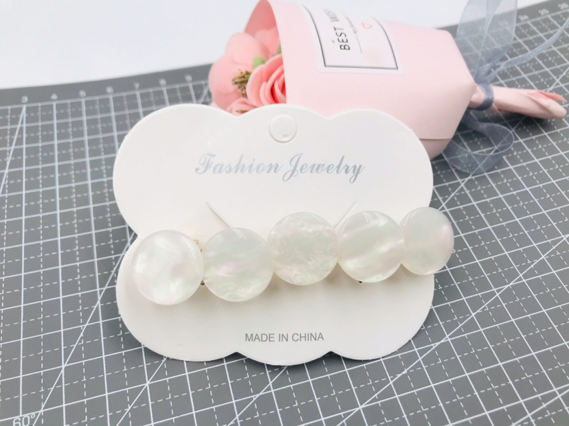 Acrylic Steel Clip Five round Alloy Spring Clip Fashion Ponytail Hairpin Clip Acrylic Steel Clip Five round Alloy Spring Clip Fashion Ponytail Hairpin Clip