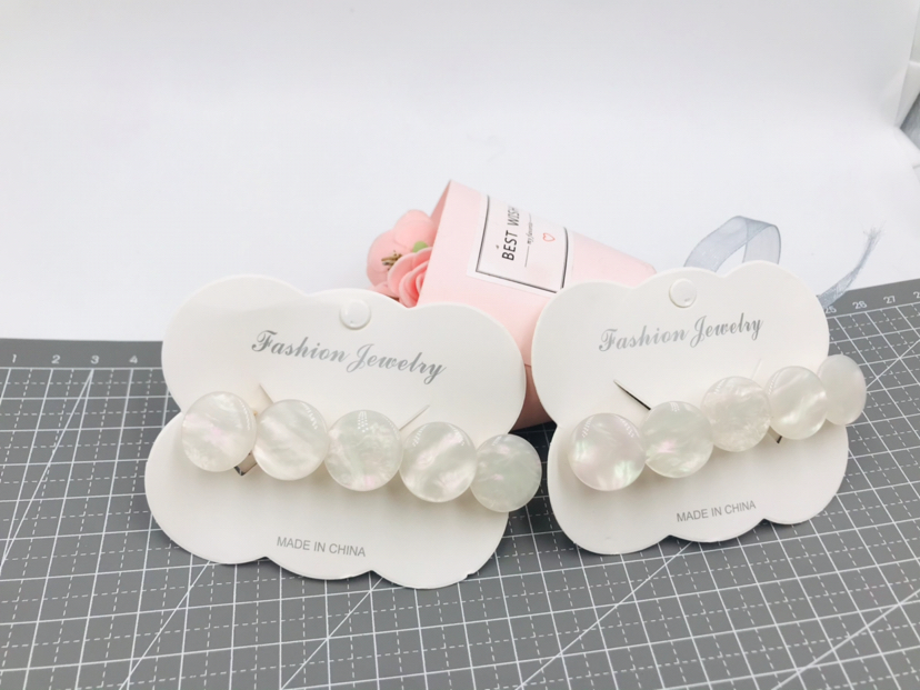 Acrylic Steel Clip Five round Alloy Spring Clip Fashion Ponytail Hairpin Clip Acrylic Steel Clip Five round Alloy Spring Clip Fashion Ponytail Hairpin Clip