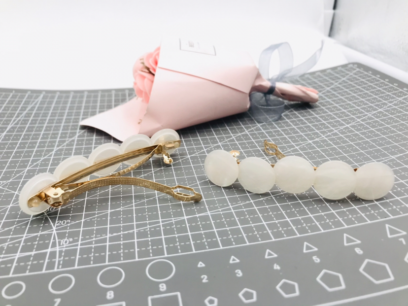 Acrylic Steel Clip Five round Alloy Spring Clip Fashion Ponytail Hairpin Clip Acrylic Steel Clip Five round Alloy Spring Clip Fashion Ponytail Hairpin Clip
