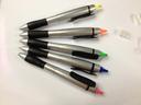 New Korean twin tip pen silver pole fluorescent pen cute flower bar highlighter