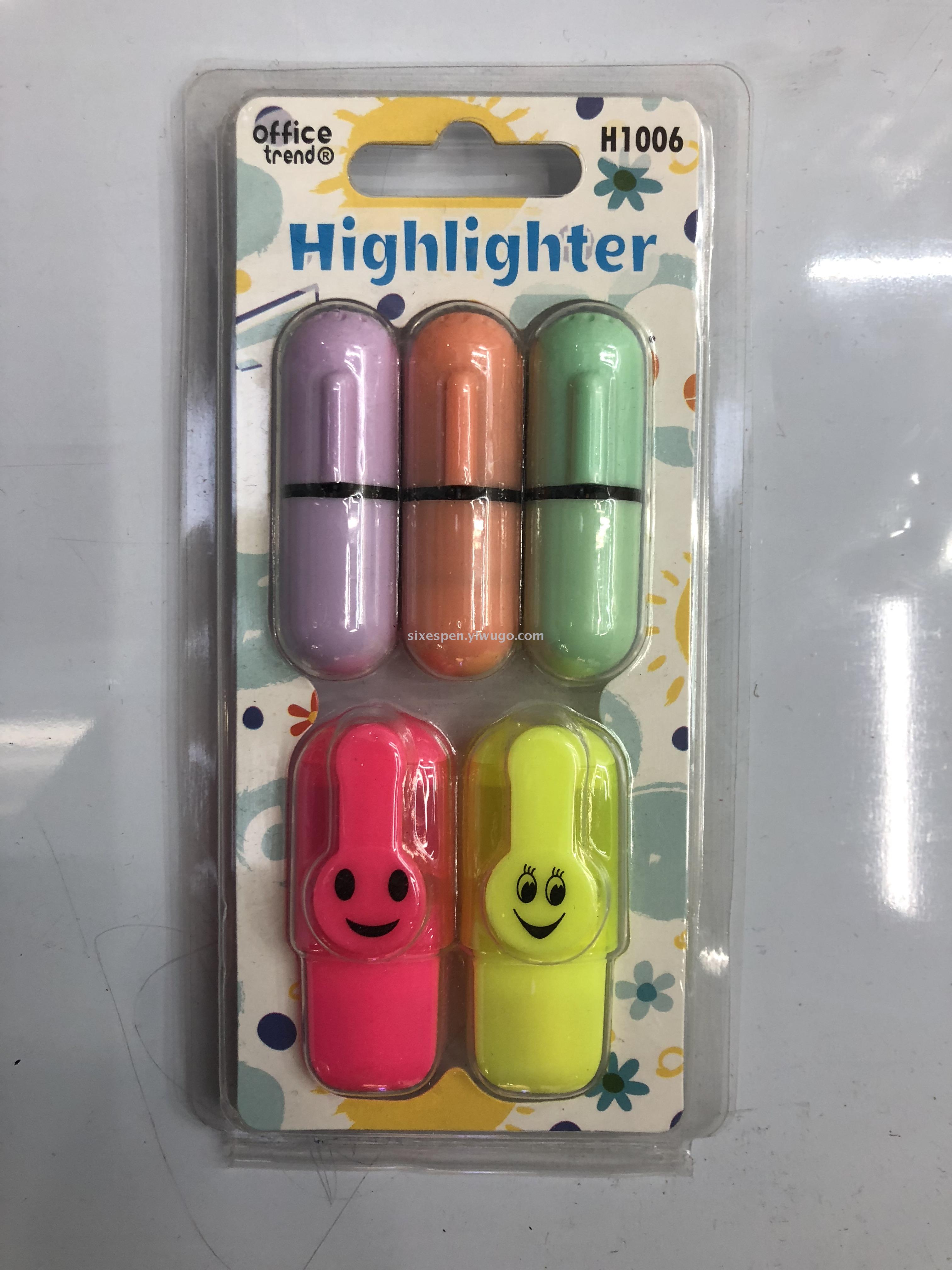 Macaron color highlighter set for supermarket Macaron color highlighter set for supermarket