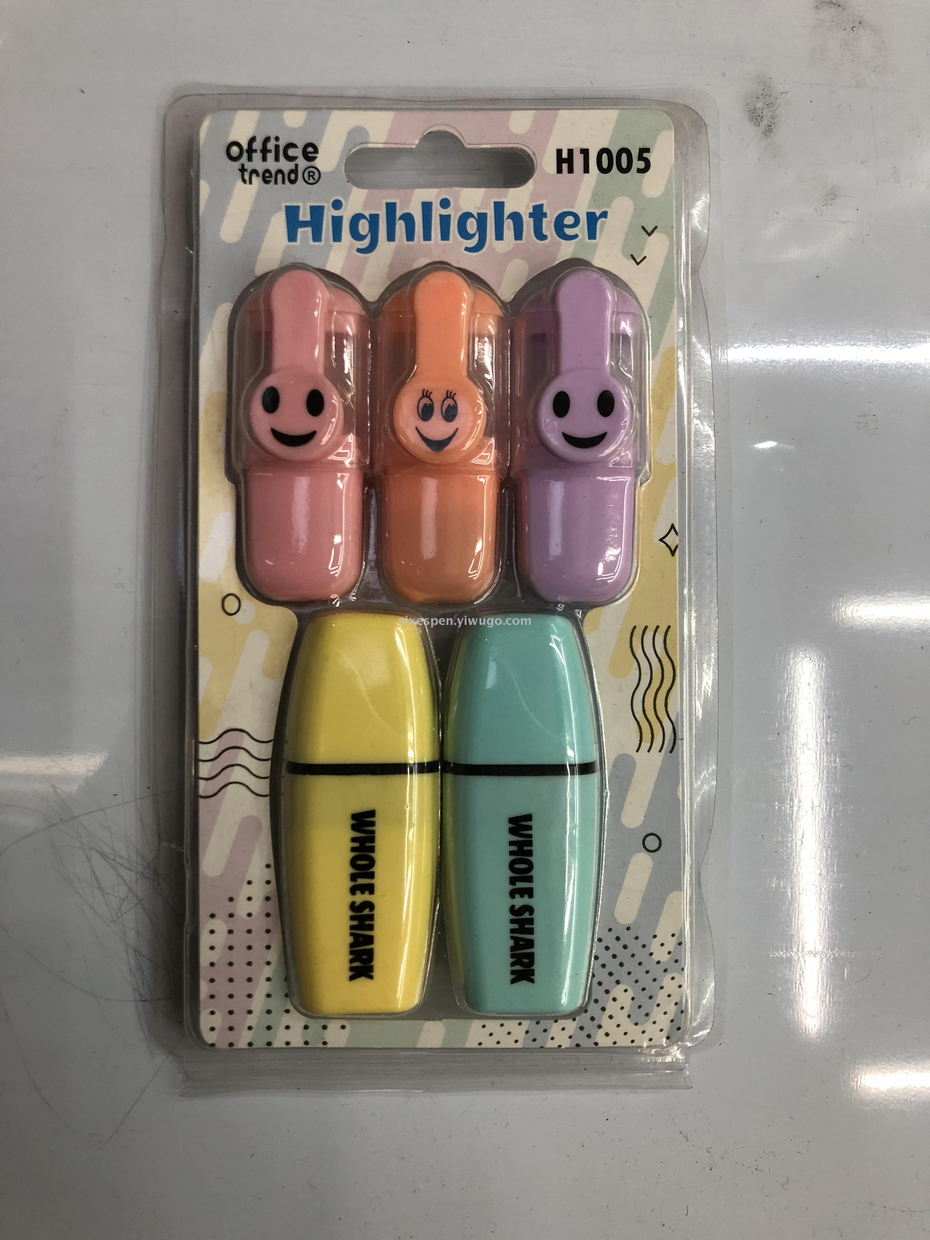 Macaron color highlighter set for supermarket Macaron color highlighter set for supermarket