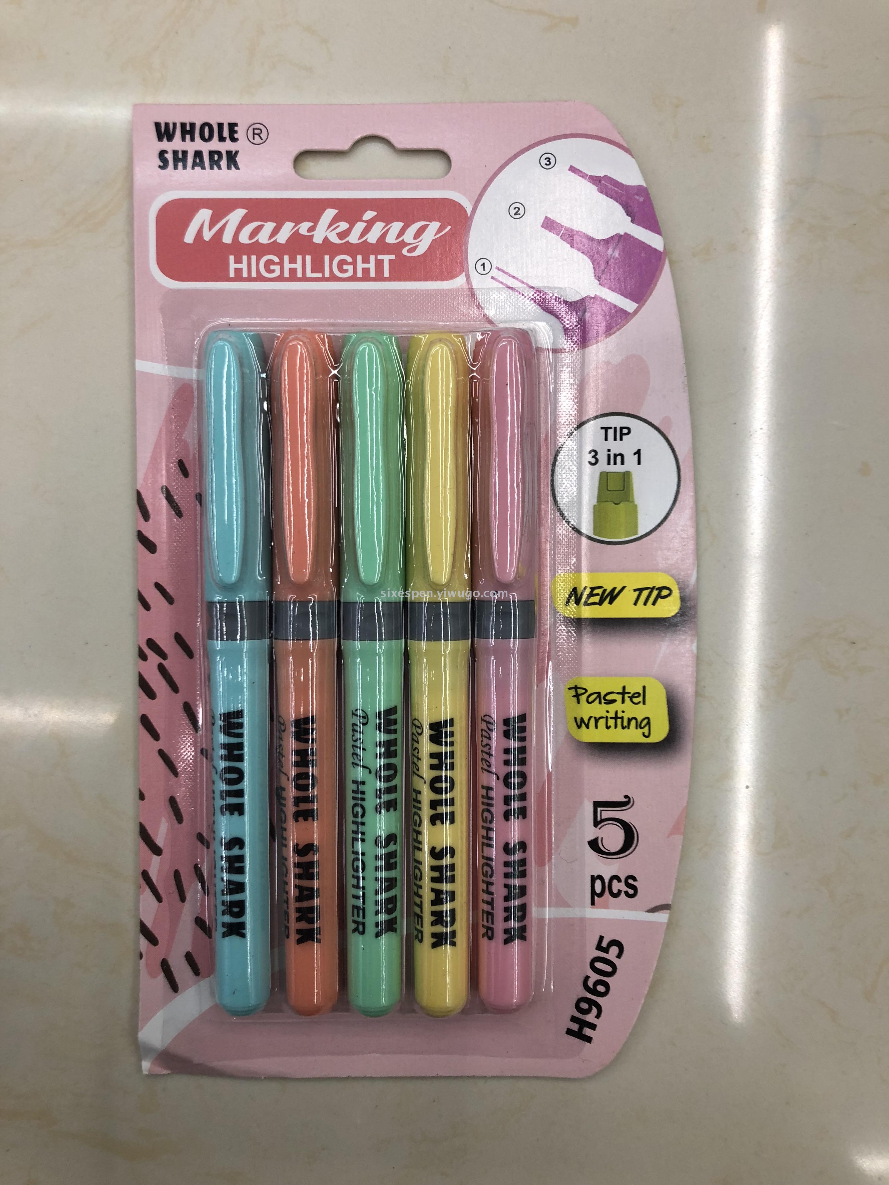 Macaron color highlighter set for supermarket Macaron color highlighter set for supermarket