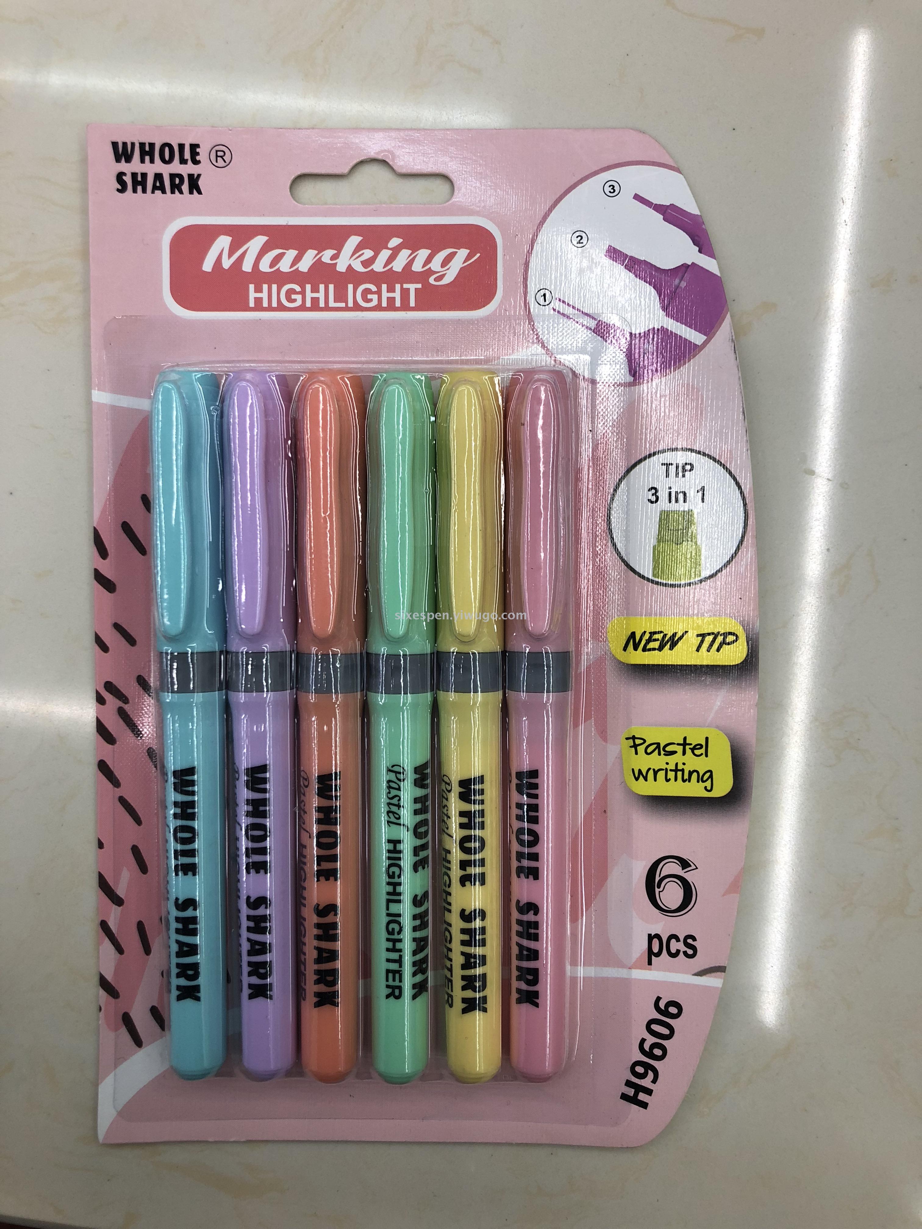 Macaron color highlighter set for supermarket Macaron color highlighter set for supermarket
