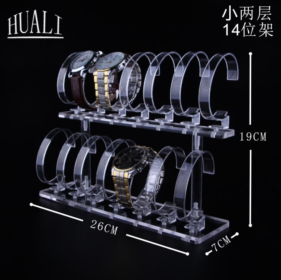 Watch Display Frame Acrylic Fold Continuously C Ring Single Watch Display Frame Transparent Detachable Display
