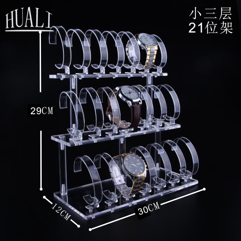 Watch Display Frame Acrylic Fold Continuously C Ring Single Watch Display Frame Transparent Detachable Display