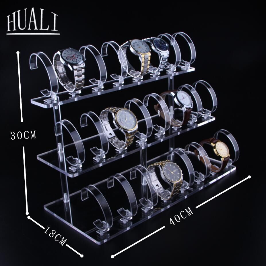 Watch Display Frame Acrylic Fold Continuously C Ring Single Watch Display Frame Transparent Detachable Display