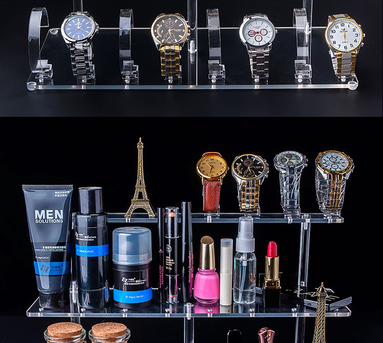 Watch Display Frame Acrylic Fold Continuously C Ring Single Watch Display Frame Transparent Detachable Display Watch Display Frame Acrylic Fold Continuously C Ring Single Watch Display Frame Transparent Detachable Display