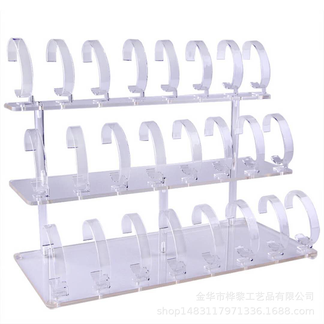 Watch Display Frame Acrylic Fold Continuously C Ring Single Watch Display Frame Transparent Detachable Display