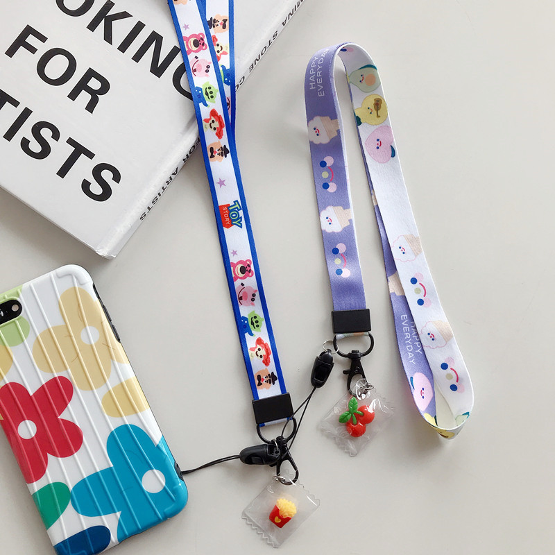 Unisex Cartoon Mobile Phone Lanyard Exhibition Certificate Hanging Rope Spring Fastener Polyester Rope Acrylic Pendant Dual-Use Unisex Cartoon Mobile Phone Lanyard Exhibition Certificate Hanging Rope Spring Fastener Polyester Rope Acrylic Pendant Dual-Use